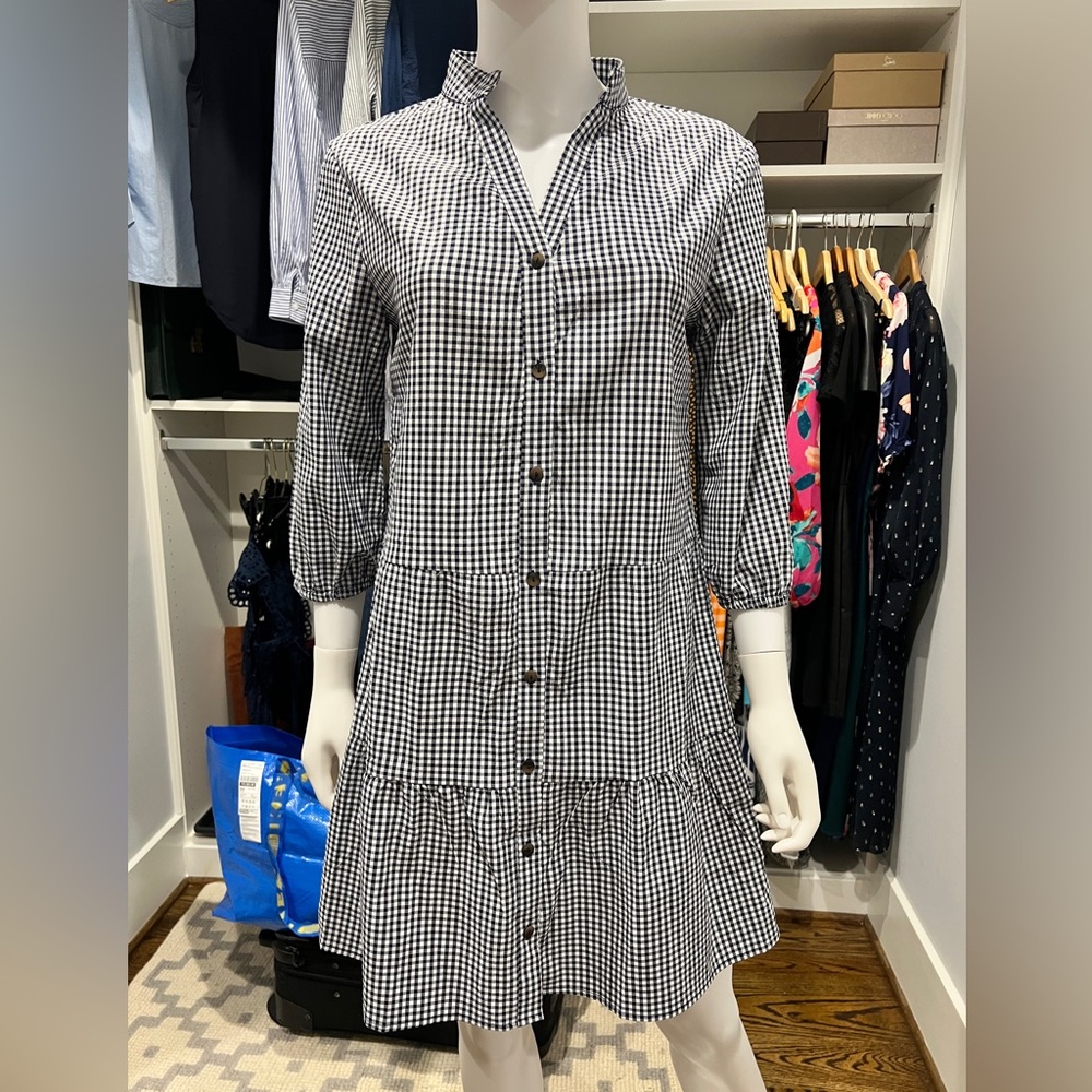 Black and White Gingham Dress